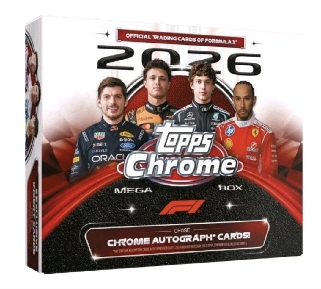 2026 Topps Chrome Formula 1 Mega Box 賽車卡香港預購